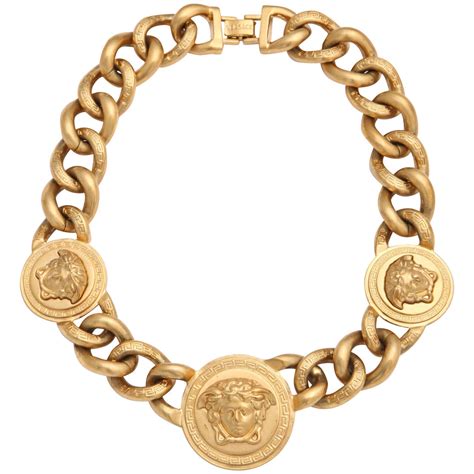 versace goldene chain|versace necklace real gold.